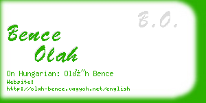 bence olah business card